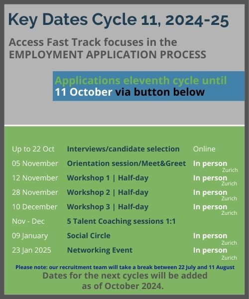 Access Fast Track Cycle 11 2024 - dates